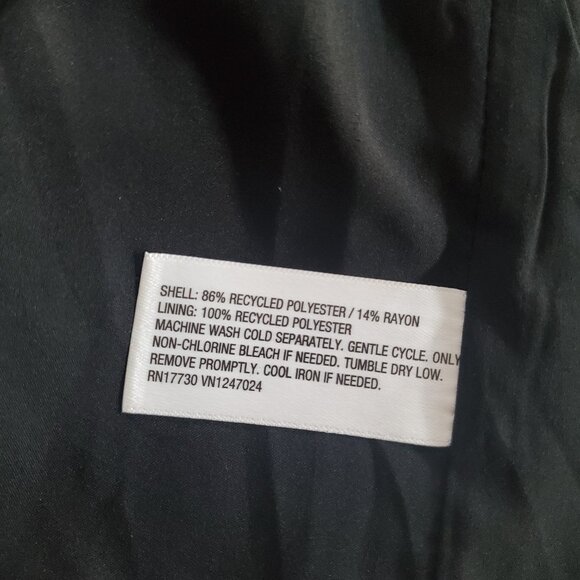 A New Day Black Satin Double Breasted Blazer Jacket New With Tag  Large - Picture 13 of 14